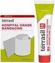 Terrasil Wound Care EHBO Kit: Medical Bandage & Wound Healing Ointment, Infection Protection for Bed Sores, Pressure Sores, Ulcers, Blisters, Snijwonden. Dermatoloog-Tested (0,5oz, 2"x18" Bandage)