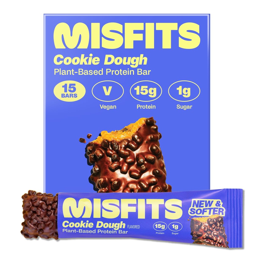 Misfits Vegan Protein Bars, Cookie Deough - Bijgewerkt Recept 