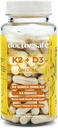 DOCTOR SAFE Vitamine D3 K2 met Calcium & BioPerine MK7 + D3 5000iu US-made Non-GMO Glutenvrije soja-vrij (120 capsules - 4 maanden levering)