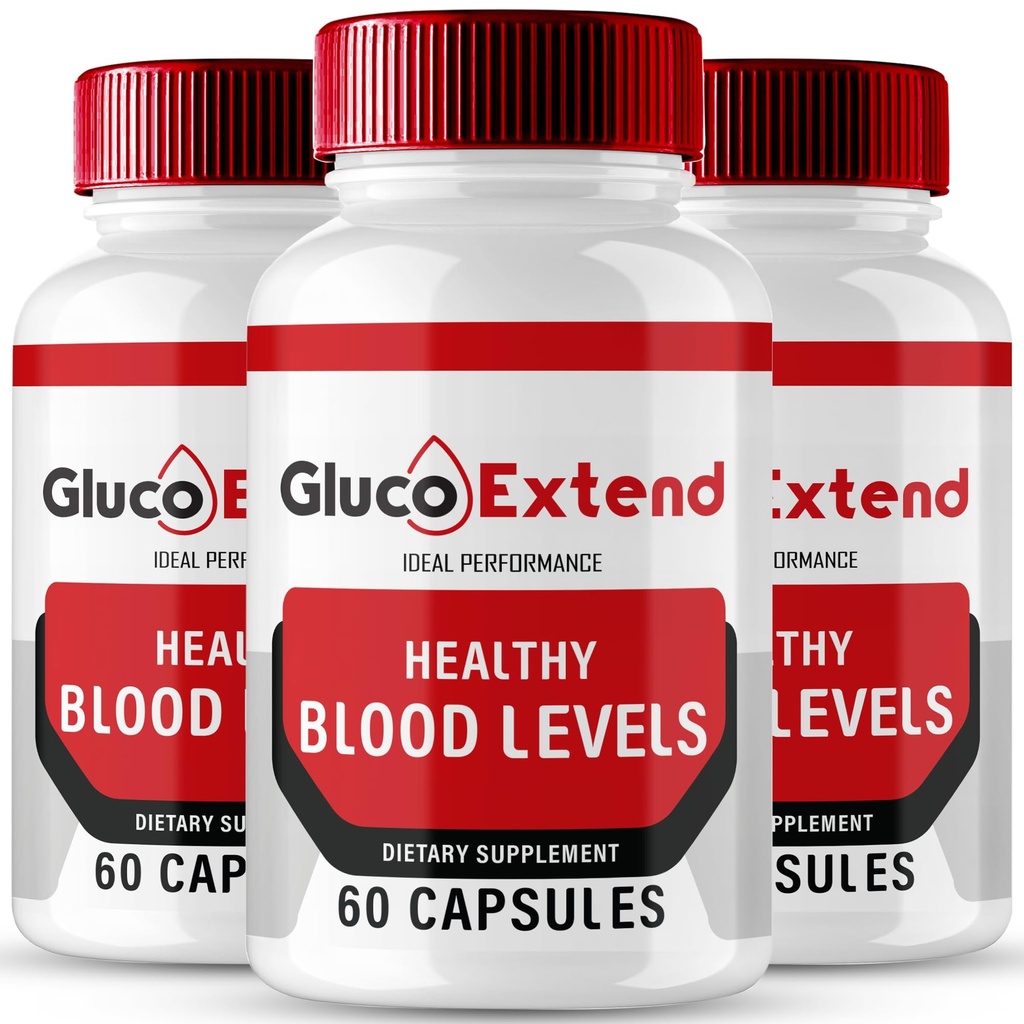 Gluco Extend Capsules, GlucoExtend Support Formula Supplement Pillen - Maximale sterkte, Gluco Extend Health & Wellness Alle natuurlijke Formule, Officiële GlucoExtend Health Capsules Beoordelingen (3 Pack)