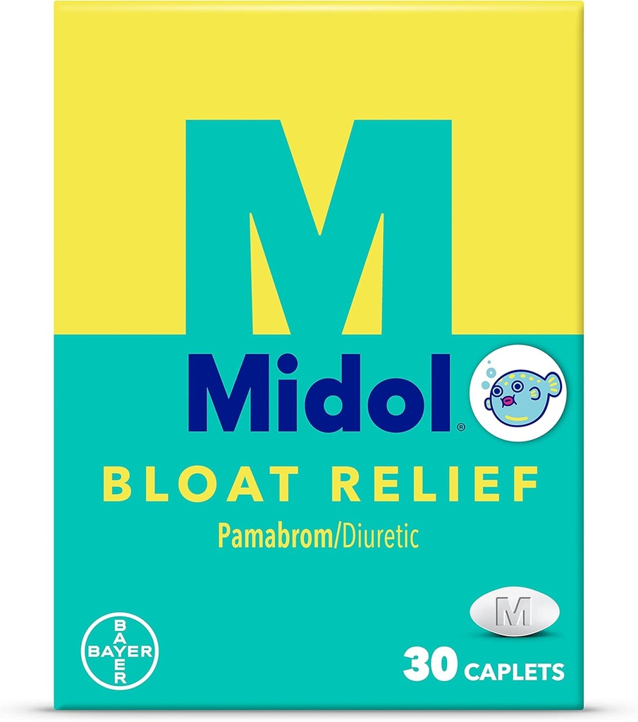 Midol Bloat Relief, Caplets met Pamabrom, 30 Graaf