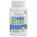 Meilleur vitamine D3 2000 UI + K2 - Absorption optimisée sous la meilleure forme MK7 pour la santé pulmonaire, les os forts et le cœur en santé - tout naturel - Saveur de cerise - 90 comprimés à croquer - 3 mois d'approvisionnement!