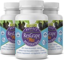 Perfect ResGrape Max, 60 plantaardige capsules per fles(verpakking van 3) ~ 99% Trans-Resveratrol & Muscadine Grape ~ Anti-Aging Supplement & Potent Antioxidant