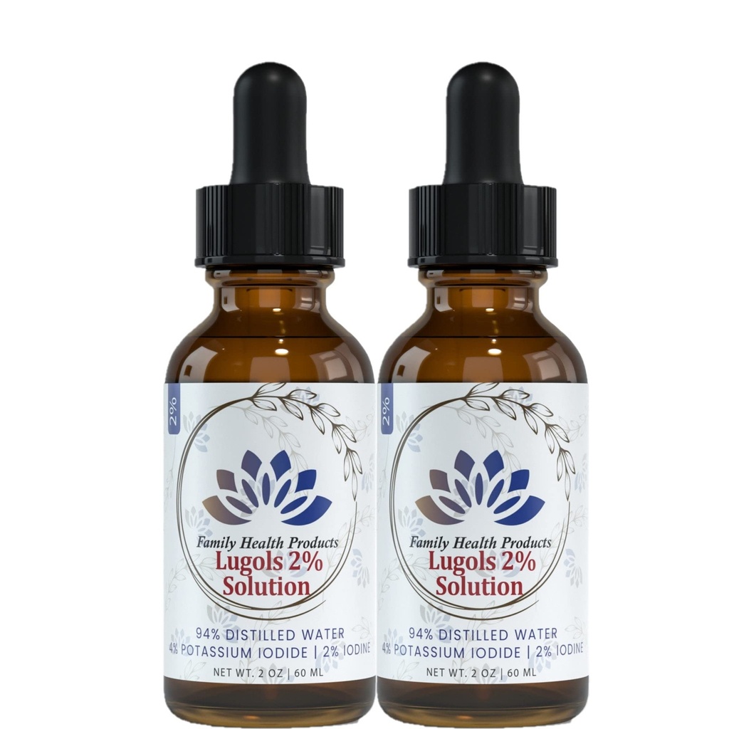 Lugols Jodium Solution 2% 2 fl oz Liquid Drops