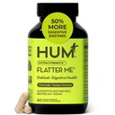 HUM Flatter Me Enzymes digestifs extra-fort pour les femmes, les hommes, supplément de bloating gustatif digestif, gingembre, feuille de menthe poivrée, pilules anti-bloatation à action rapide Multi-enzyme pour les ballonnements, 60 capsules