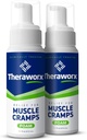Theraworx Relief for Muscle Cramps Foam Fast-Acting Muscle Spam, Leg Soreness with Magnesium Sulfate - 7,1 oz - 2 Tellen