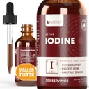 Actieve jood - naakte jooddruppels - vloeibare levering voor betere absorptie - Ondersteunt gezonde energie, vitaliteit en jodiumniveaus