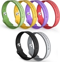 Muggenafstotende armbanden, 6 Pack Siliconen Mosquito Afstotende Bands met DEET Gratis, Natuurlijke en Waterdichte Bug Polsbandjes voor kinderen en volwassenen, Buiten Reizen Bescherming