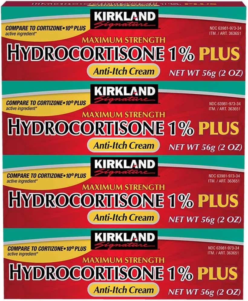 Kirkland Handtekening Hydrocortison 1% Plus Anti-Itch Cream, 8 Ounces (verpakking van 4)