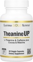California Gold Nutrition TheanineUPTM, L-Theanine & Cafeine Plus Cocoa, en Matcha, 60 Veggie Capsules