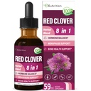 Red Clover Extract Herb Supplement, Liquid Drops for Women Health Balance, 8-in-1 Herbal Formula for Menopause Hot Flashes Relief with Dong Quai & Shatavari Extract, Alcohol Free. 2oz