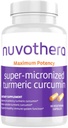 Nuvothera Super-gemicroniseerde Kurkuma Capsules 1-maand supply snelle Absorptie, hele wortel, niet-GMO, ondersteunt Joint, Huid, Gut Health & Antioxidanten (60 capsules)