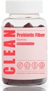 Clean Prebiotic Fiber Gummy, Clean Fiber Gummies, Prebiotic Fiber Gummy voor mannen, Prebiotic Fiber Supplement Organic voor de spijsvertering Gut Health, 60 Gummies (1stc)