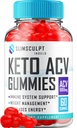 Slimsculpt Keto ACV Gummies - Geavanceerde Formule Slim Sculpt Keto Plus ACV Gummies Apple Cider Vinegar Keto Slimsculpt ACV Gummies Dieetsupplement Beoordelingen Mannen Vrouwen (60 Gummies)