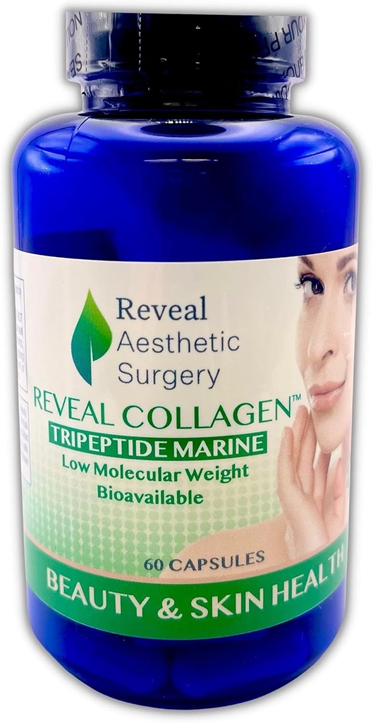 Reveal Collagen- Trieptide Marine Faible poids moléculaire biodisponible- 60 capsules