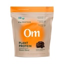 OM MUSHROOM SUPERFOOD Master Blend Protein végétalien – Protéine végétale de chocolat biologique avec 10 champignons, Ashwagandha, BCAAs & B12 – Énergie, récupération et soutien immunitaire – 1,2 lb (16 portions)