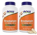 Nu Bromelain 500 mg, 200 Veg Capsules (verpakking 2) Supplement - Non-GMO, Vegan 500mg Caps