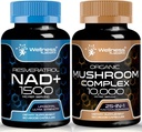 WELZIJN LABSRX NAD Supplement, 1500mg - Liposomal NAD+ Supplement met Resveratrol 