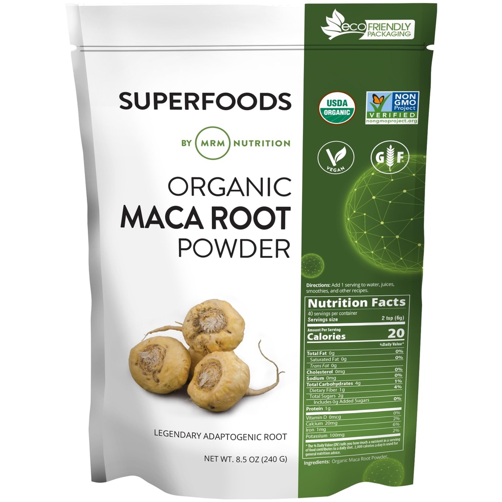 MRM Voeding Biologische Maca Wortelpoeder 