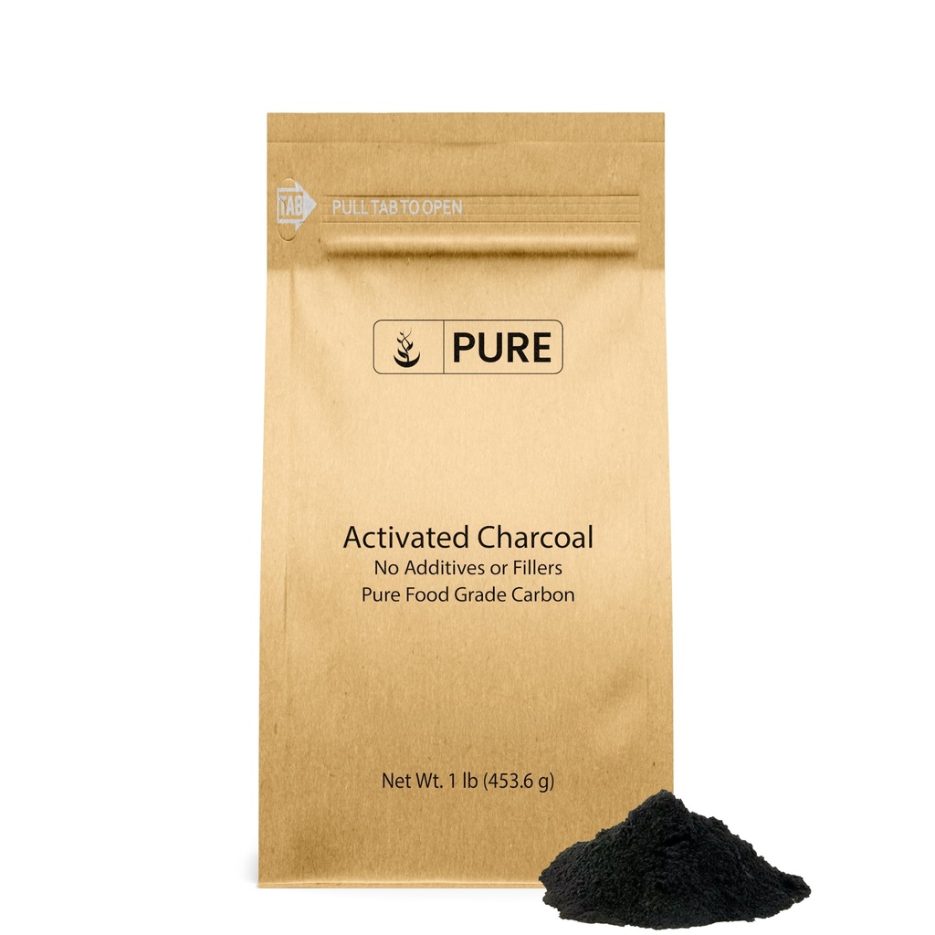 Pure Original Ingredients Activated Charcoal (1lb) Activated Carbon, Vegan, Non-GMO