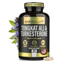 Turkesterone Tongkat Ali pour les hommes et les femmes – 2-en-1 Testostérone naturelle Support pour l'énergie et la condition physique - Supplément Turkestérone haute puissance pour les hommes avec Tongkat Ali –– Pure Non-GMO Formula