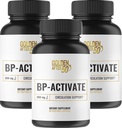 Golden After 50 BP-Active - Nitric Oxidation Supplement with Essential Amino Acids - Blood Circulation and Heart Health Support Supplement - 3 Flessen - 800mg L Arginine, AAKG, L Citrulline