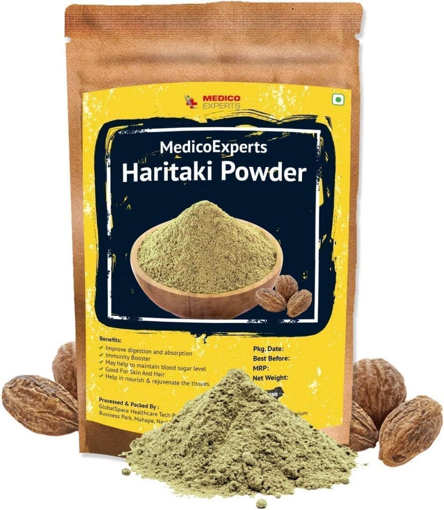 SENTA Haritaki Powder Organic - 400 GMS 100% Pure Harde Powder 