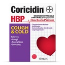 Coricidin HBP Decongestant-Free Cough en Cold Medicine - Speciaal ontworpen verlichting voor hoge bloeddruk, hoesten, Runny Neus, niezen en koude symptomen (tel.)