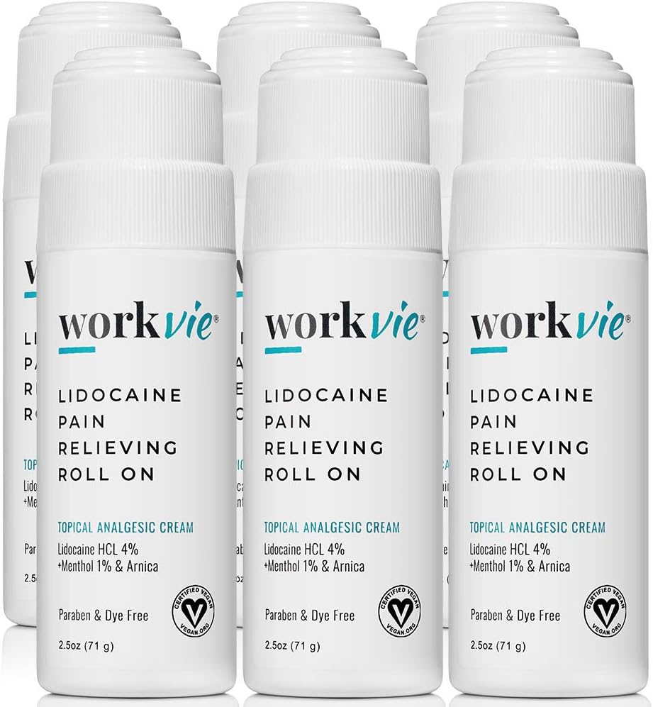Lidocaïne Roll On Pain Relief Cream - Bulk Pain Relief Cream (6)
