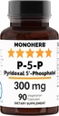 MONOHERB Pyridoxaal 5-Fosphaat 300 mg - 90 Vegetarische Capsules - P5P Geactiveerde vitamine B6 - Zeer Biobeschikbaarheid