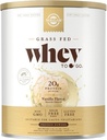 Solgar Grass Fed Whey to Go, Vanilla - 2 lb - Grass-Fed Whey Protein Powder - rBGH Free, Non-GMO, Gluten Free - 36 Servings
