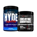 PROSUPPS Hyde Signature Sustained Energy Pre-Workout, Blue Razz - 60 Servings, en Createine 300 Bundle
