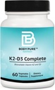 Body Pure K2-D3 Complete - 5000iu Vegan D3 & 45mcg vitamine K2 als MK7 (MenaQ7® PRO)