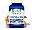 Ashwagandha 2100mg Supplement, Pure Ashwagandha Powder and Root Extract, Bioperine Black Pepper, Made in FDA-geregistreerd, NSF-gecertifieerde faciliteit, Ondersteunt gezonde stress niveaus, 90 capsules