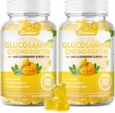 Suikervrije Glucosamine Chondroïtine Gummies, Extra Strength 1500mg Glucosamine met Chondroïtine MSM & Vlierbes & Turmeric, Gezamenlijke Ondersteuning Supplement voor mannen en vrouwen Move Free Joint Health