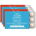 Viter Energy Cafeïnated Gum 60mg Cafeïne, B Vitaminen, Guarana, Suikervrij. (Variatie, 12pcs, 4 Pack)