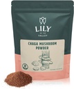 LILY OF THE VALLEY Chaga Poudre de champignons - Extrait de Chaga Superfood pour le thé, les smoothies et les boissons de Chaga - Keto Friendly - Vegan & Gluten-Free - emballé dans une poche refermable (16oz, 453g)