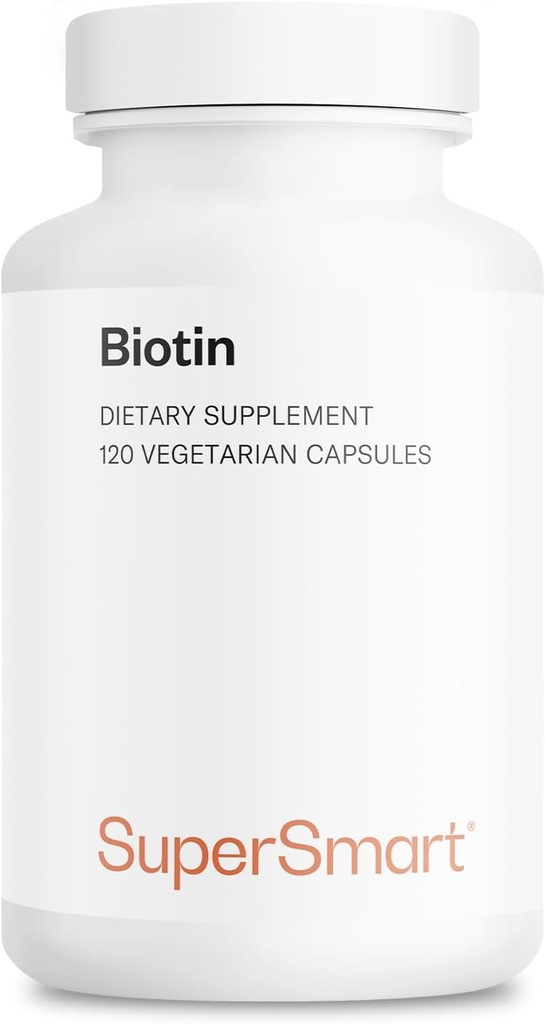 Supersmart - Biotin 10.000mcg / 10g per dag (High Potency) - Vitamine B7 Biotine Supplement - Gezond haar, huid en nagels 