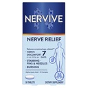 Nervive Nerve Relief, Occasional Nerve Discomfort II, Nerve Relief, begint te werken in 7 dagen, steken, branden, Alpha Lipoic Acid, B vitamines, Kurkuma, Gember, Nervive Supplement, 30 tabletten