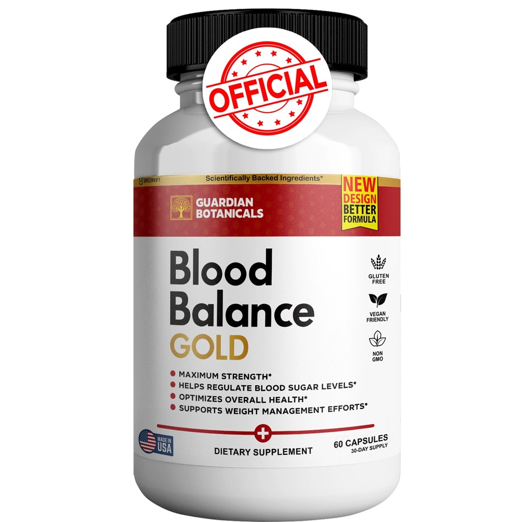 Guardian Botanicals Bloedbalans Alle natuurlijke formule om gezonde niveaus te behouden, maximale sterkte dagelijkse formule, bloedbalans beoordelingen (1 Pack - 60 Capsules)