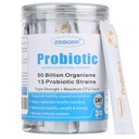ZEBORA Probiotica voor Vrouwen, Mannen en Kinderen, Prebiotica en Probiotica Poeder voor Digestieve en Immuun Gut Health - Ondersteuning Gezond-Reademing-System Glutenvrij en niet GGO, 30 Packets