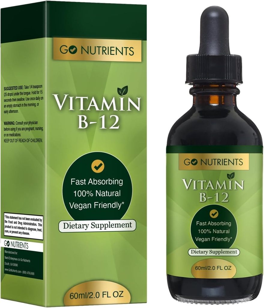 Go Nutriënten Vitamine B12 Sublingual Methylcobalamine 