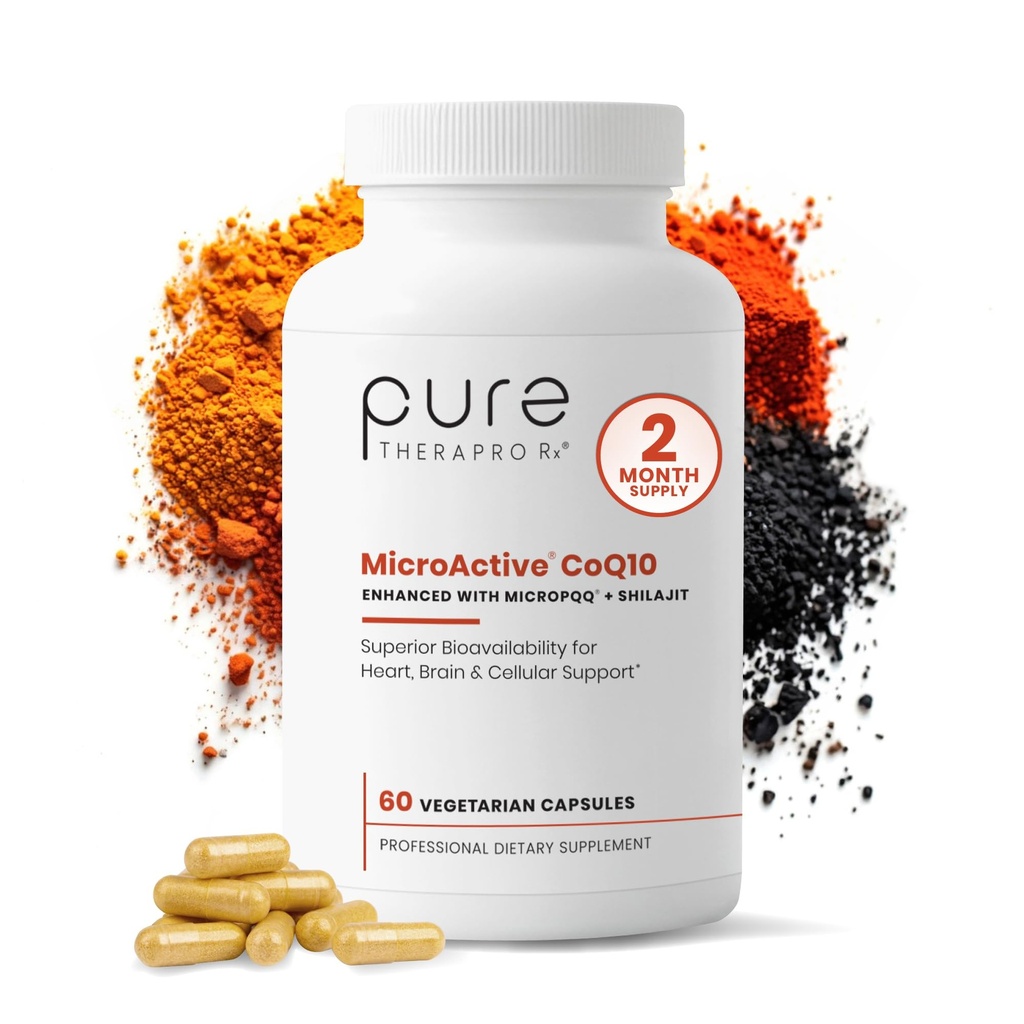 MicroActive CoQ10 Enhanced with MicroPQQ + Shilajit 