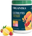 Organikа Elektrolyten met Enhanced Collageen Powder for Women & Men - 13 oz - Zesty Lemon Berry-Flavored Bruisende Electrolyte & Collageen Drink Mix - Diepe Hydration, Mobiliteit, Huid, Haar, & Nails