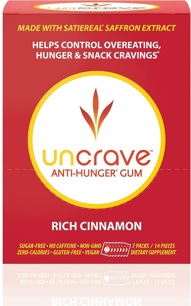 UNCRAVE Gum - Geïnfundeerd met 100% Pure Saffron Extract 
