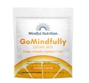 GoMindfully Orange Super Calme Magnésium Powder Drink Mix pour l'hydratation, la récupération, l'immunité et l'énergie avec Trace Minerals, Vitamines essentielles, L-Theanine et Complexe Vitamine B