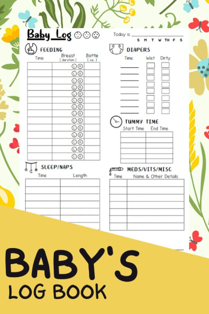 Livre de bord du bébé : un journal de suivi quotidien complet pour le nourrisson et le nouveau-né Journal/notebook pour nounou, maman, papa et nouveaux parents