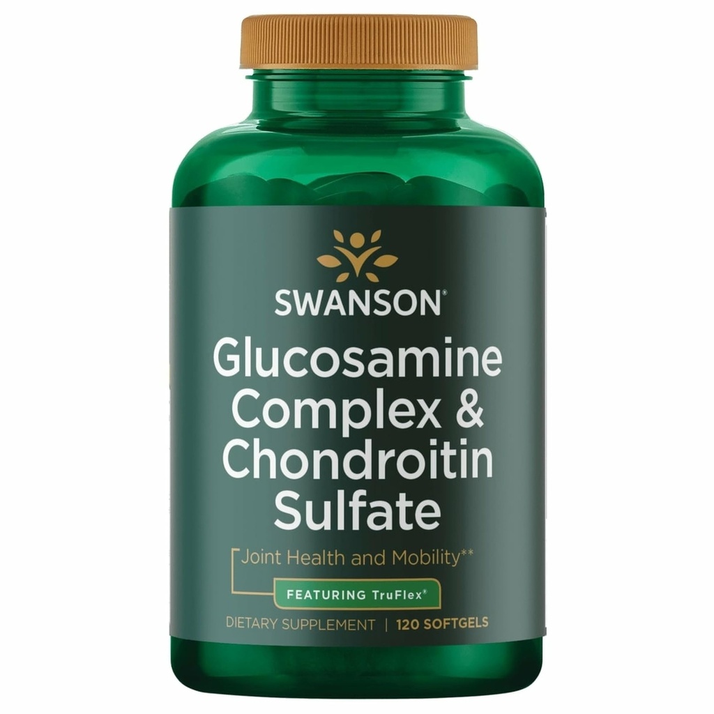 Swanson Glucosamine Complex & Chondroitin Sulfate 500/400 Milligrammen 120 Sgels