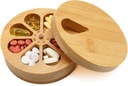 Medicine Organizer Wood Daily Weekly, Travel Pill Organizer en pil houder, Vitamine Medicine pil Organizer Case Box, Pill Box Day, Verbeterd ontwerp met dagen van de week en Solid Wood Lid