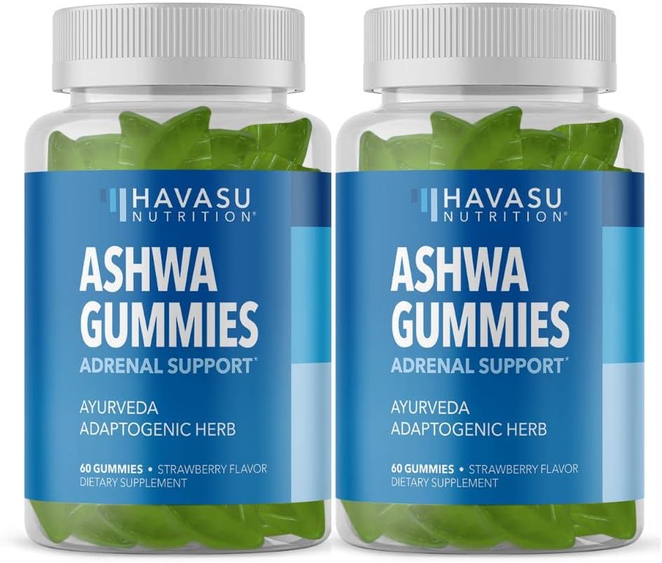 Ashwagandha Gummies Supplement Ontworpen ter ondersteuning van een natuurlijke rust - Kruidenondersteuning - Ashwagandha Gummies voor vrouwen en mannen - Non-GMO en Glutenvrije supplement - 120 Vegan Aardbei Gummies
